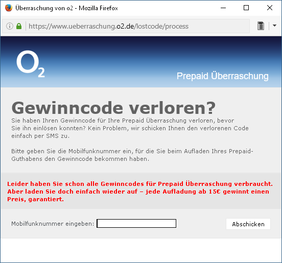 Datei:Screenshot-ueberraschung-o2-de-lostcode.png